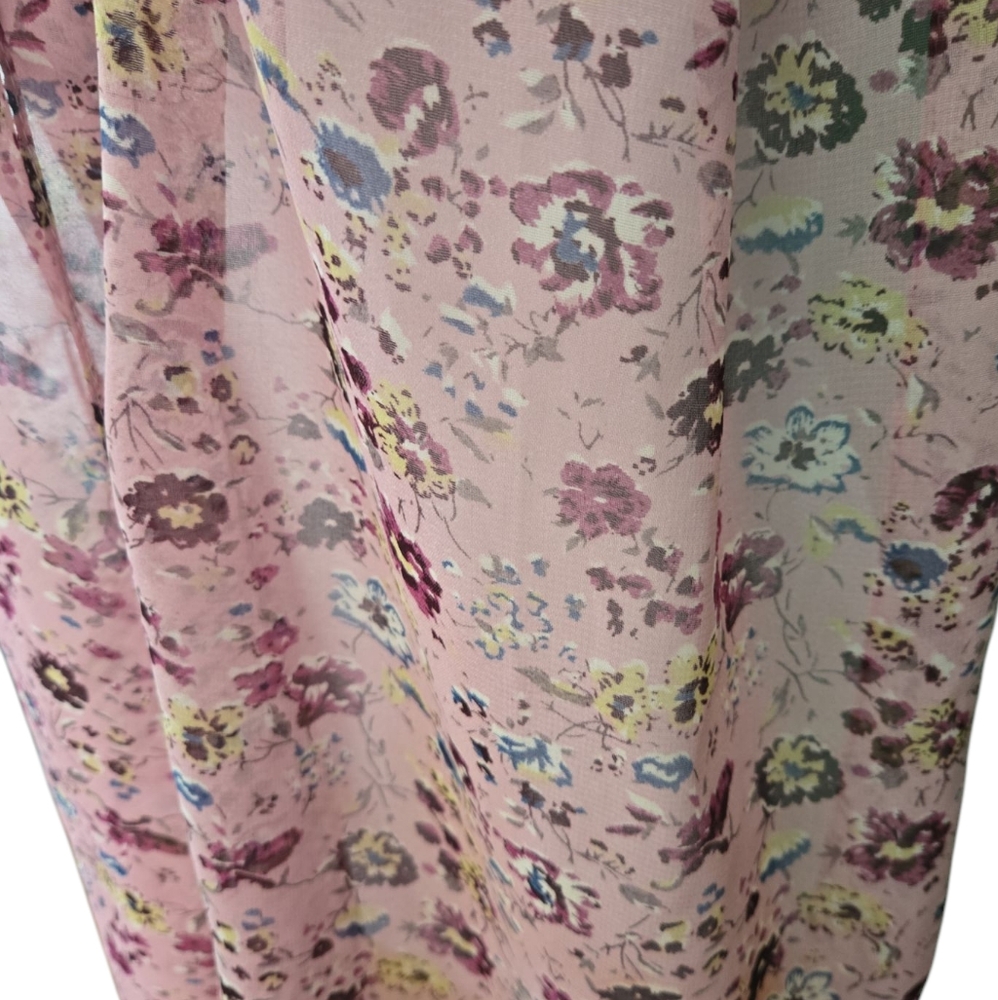 Floral Pink Scarf - Picture 2 of 2